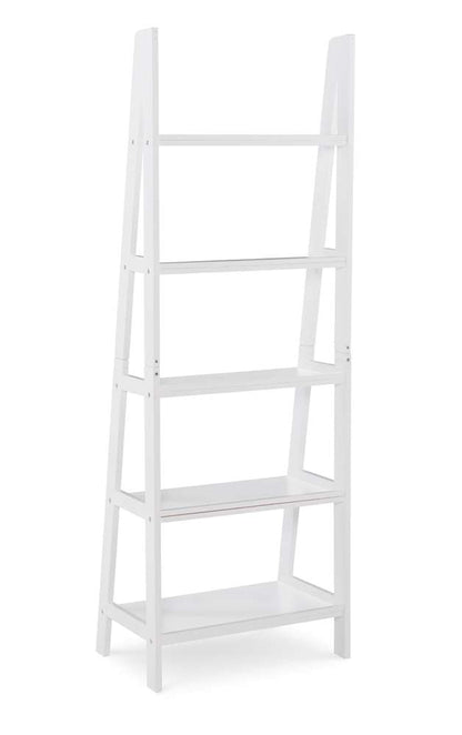 Linon Home Decor - Acadia Ladder Bookshelf, White - BK223WHT01 veiw 3