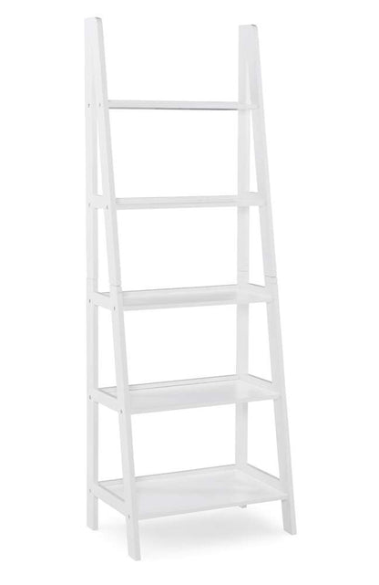Linon Home Decor - Acadia Ladder Bookshelf, White - BK223WHT01 veiw 5