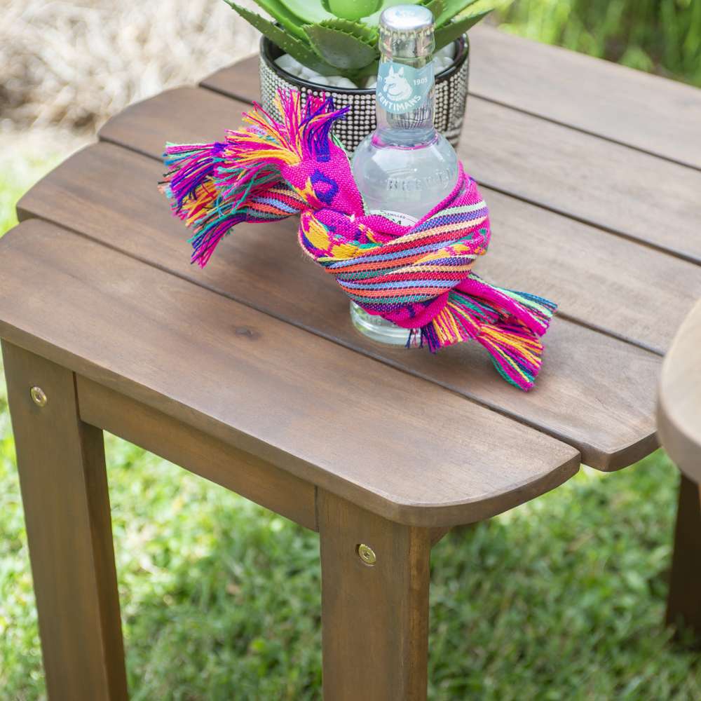 Linon Home Decor - Acorn Finish Adirondack End Table - 20155T36-01-KD-U veiw 6
