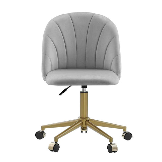 Linon Home Decor - Adalynn Desk Chair Light Gray - CH301GRY01U veiw 2