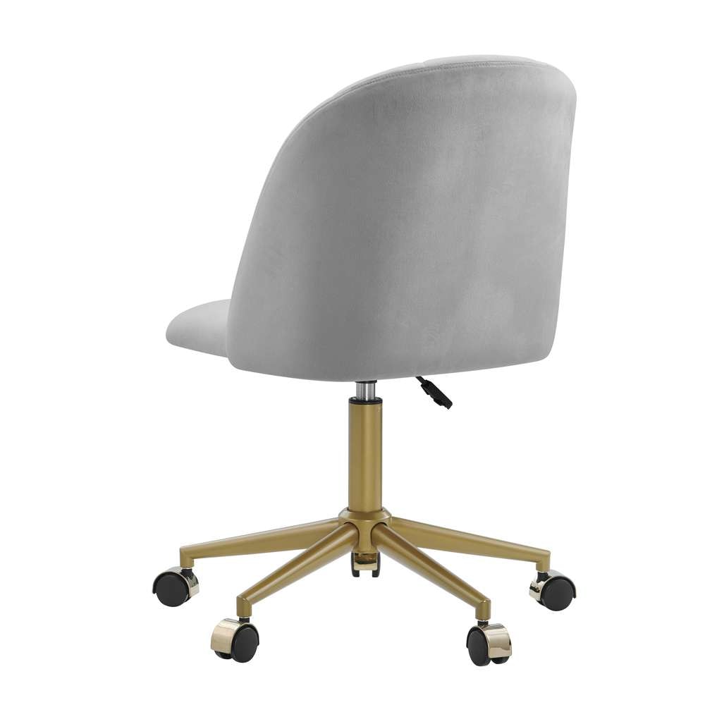 Linon Home Decor - Adalynn Desk Chair Light Gray - CH301GRY01U veiw 4