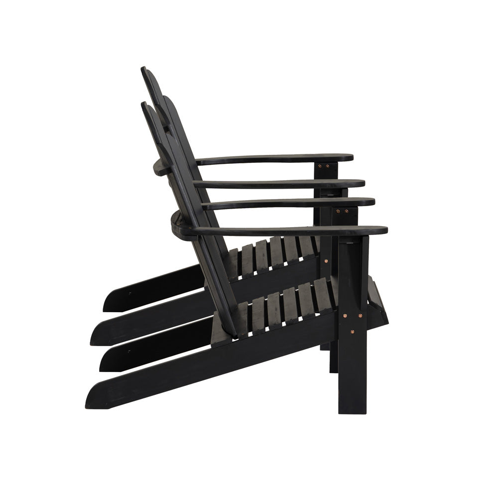 Linon Home Decor - Adirondack Black Chair Set of 2 - OD20BLK01KD2PK view 3
