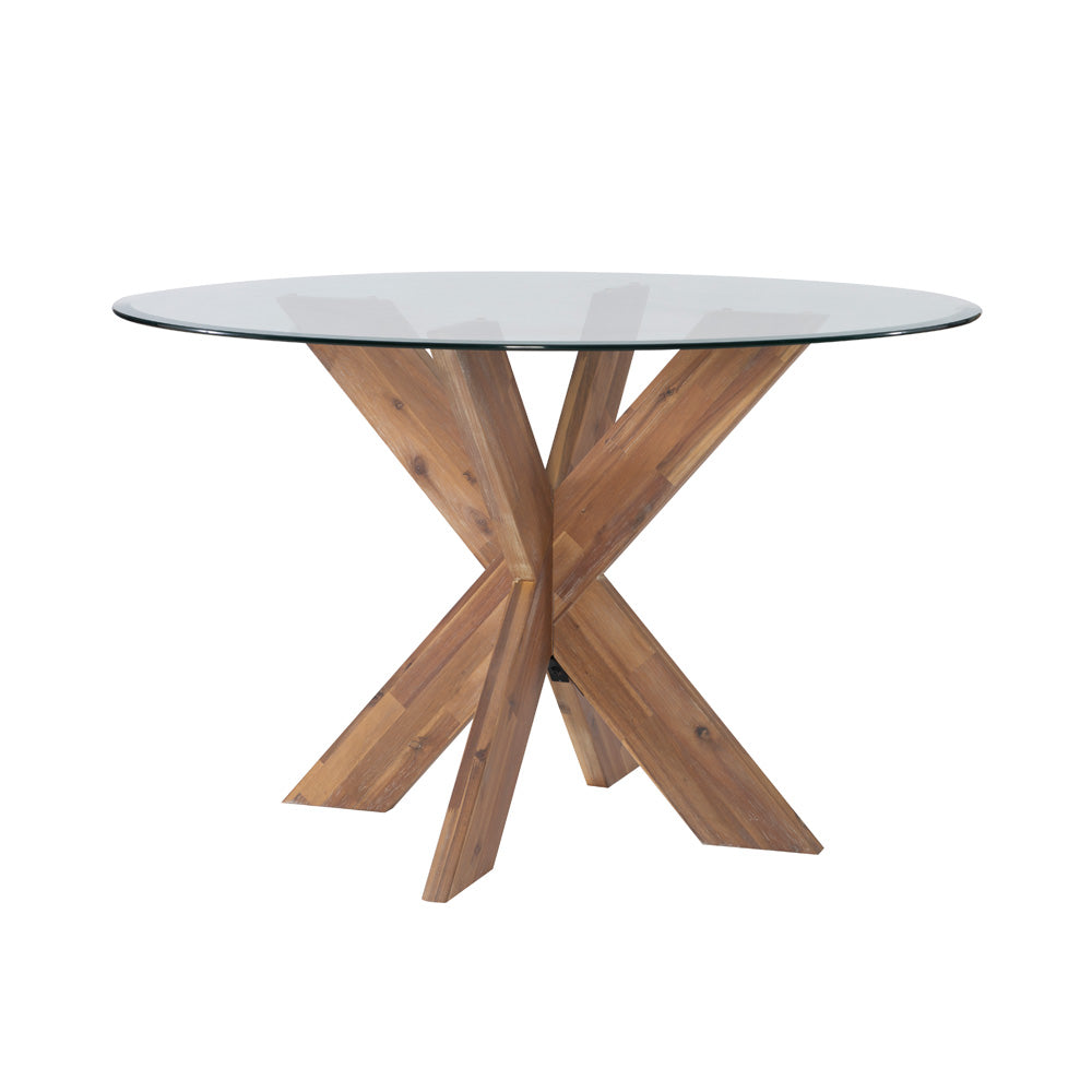 Linon Home Decor - Adler 5Pc Dining Set, Navy/Natural - D1492NVYNAT5 view 2