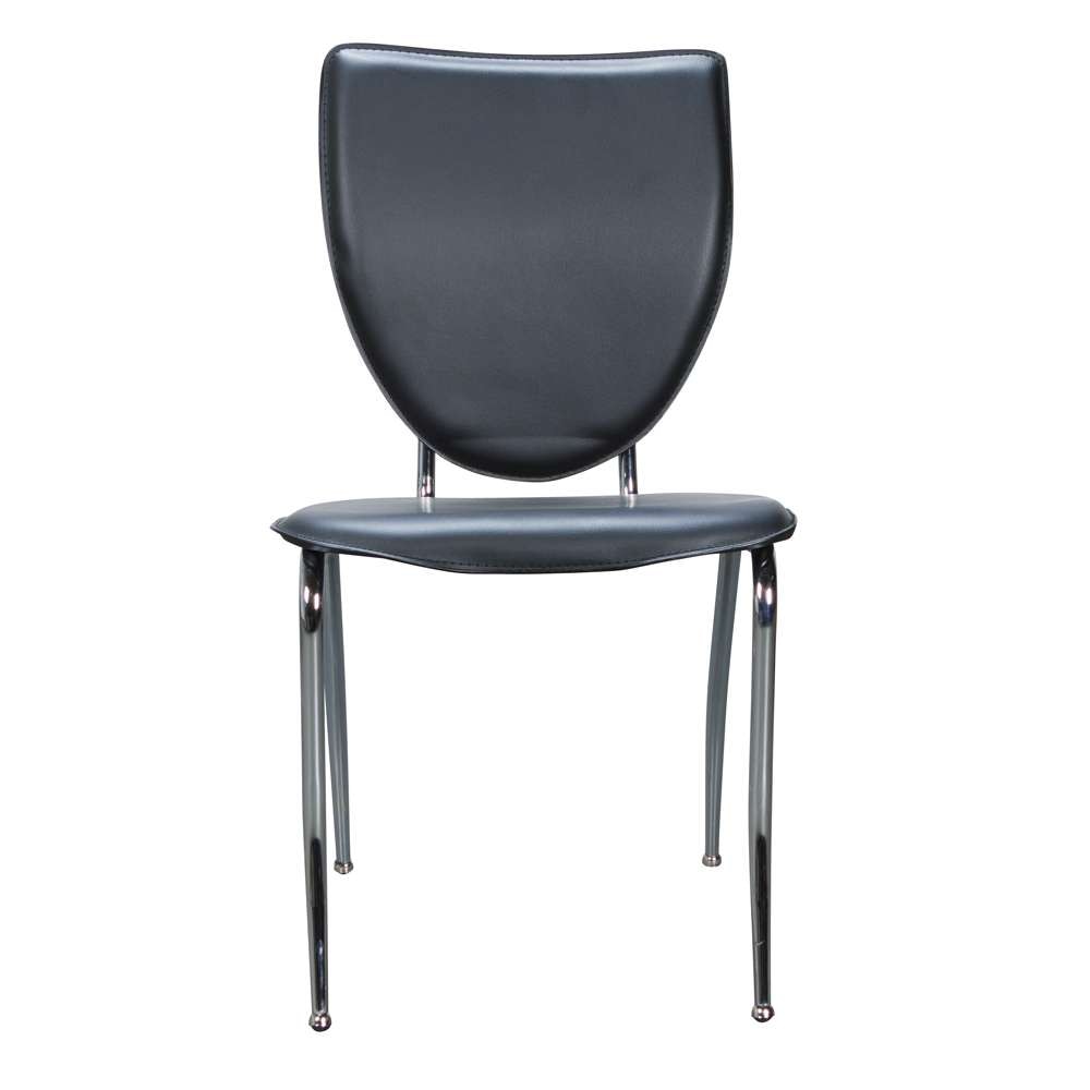 Linon Home Decor - Amice Metal Stacking Side Chair Black (Set of 2) - CH170BLK02 veiw 1
