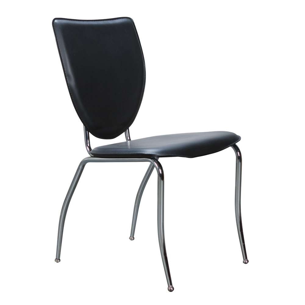 Linon Home Decor - Amice Metal Stacking Side Chair Black (Set of 2) - CH170BLK02 veiw 2