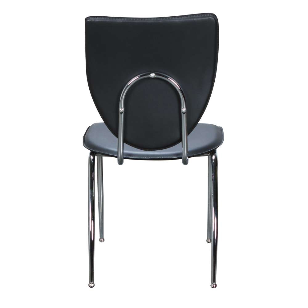 Linon Home Decor - Amice Metal Stacking Side Chair Black (Set of 2) - CH170BLK02 veiw 5