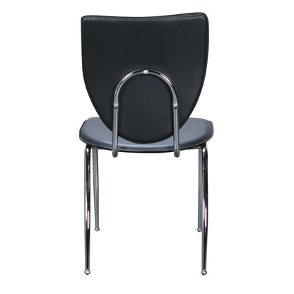 Linon Home Decor - Amice Metal Stacking Side Chair Black (Set of 2) - CH170BLK02 veiw 5