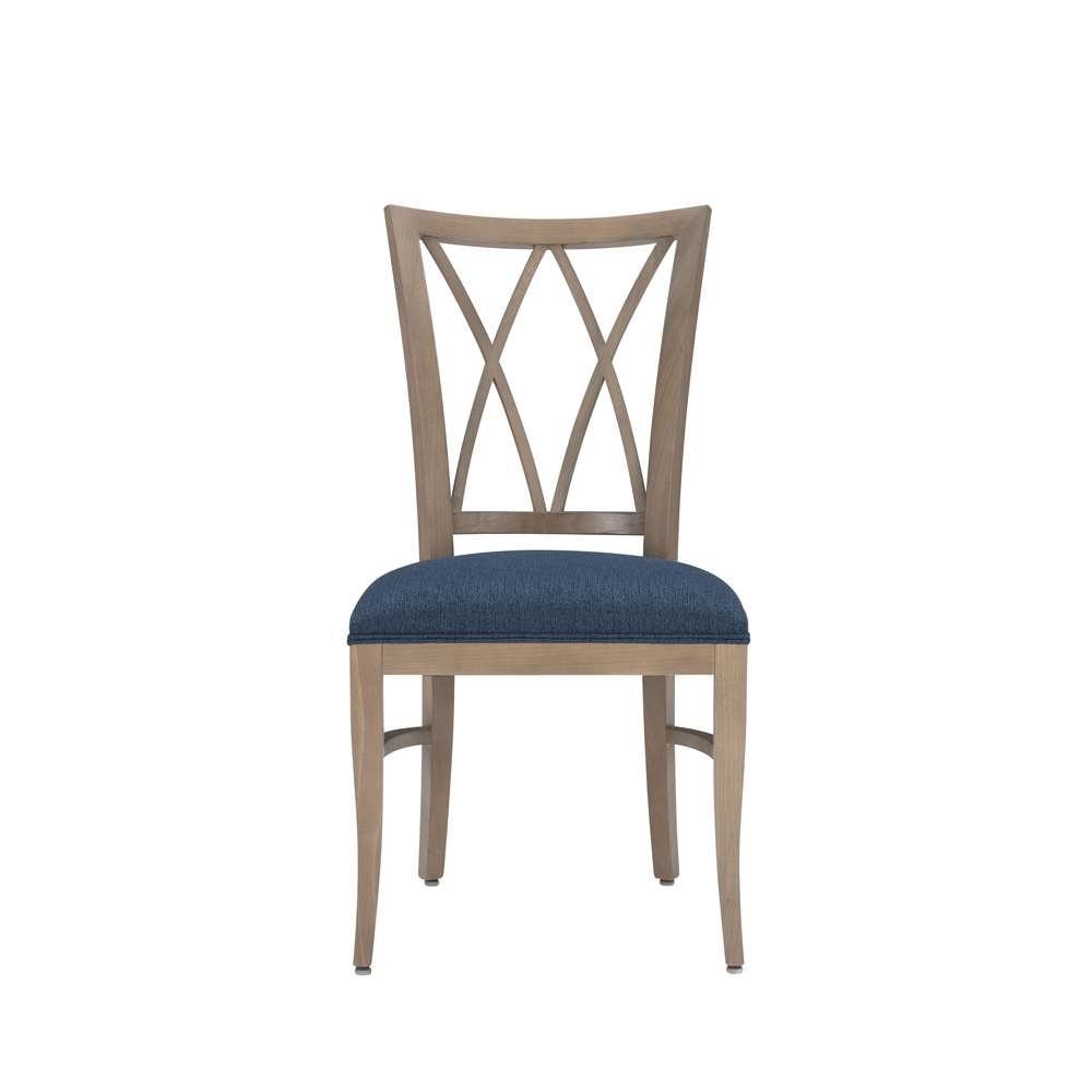 Linon Home Decor - Andes Chair Nat Blue (Set of 2) - CH284NATBLU02ASU veiw 2