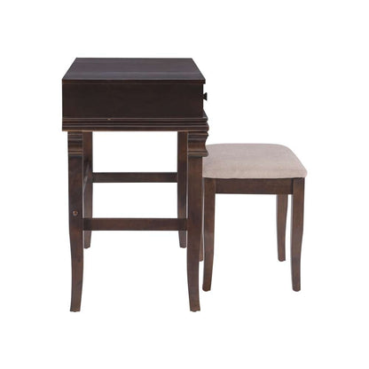 Linon Home Decor - Angela Walnut Vanity Set - 98373WAL-01-KD-U veiw 3