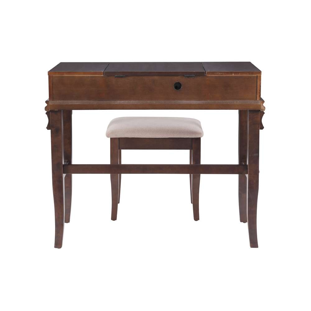 Linon Home Decor - Angela Walnut Vanity Set - 98373WAL-01-KD-U veiw 5