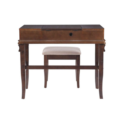 Linon Home Decor - Angela Walnut Vanity Set - 98373WAL-01-KD-U veiw 5