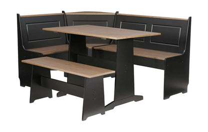 Linon Home Decor - Ardmore Nook Black And Pecan - K90305BLKPCABU veiw 1