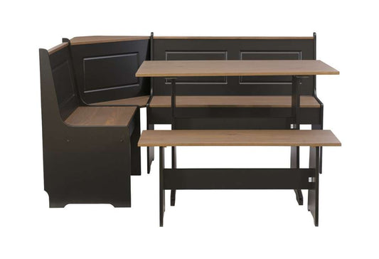 Linon Home Decor - Ardmore Nook Black And Pecan - K90305BLKPCABU veiw 2