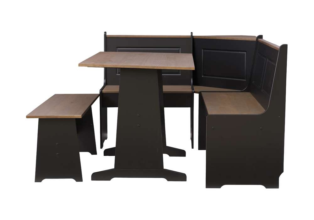 Linon Home Decor - Ardmore Nook Black And Pecan - K90305BLKPCABU veiw 3