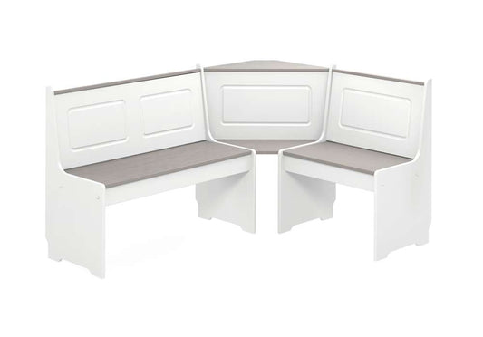Linon Home Decor - Ardmore Nook White And Gray - K90305WHTGRYABU veiw 2
