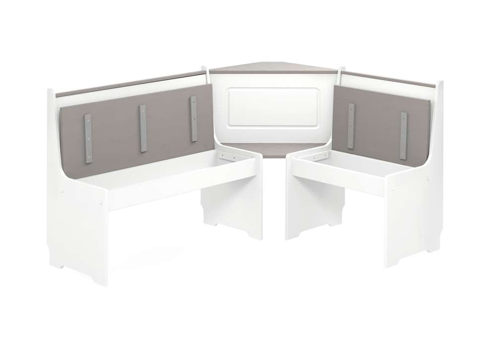 Linon Home Decor - Ardmore Nook White And Gray - K90305WHTGRYABU veiw 3