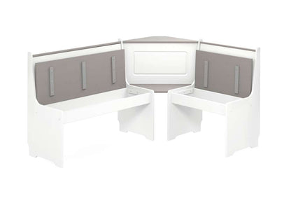 Linon Home Decor - Ardmore Nook White And Gray - K90305WHTGRYABU veiw 3