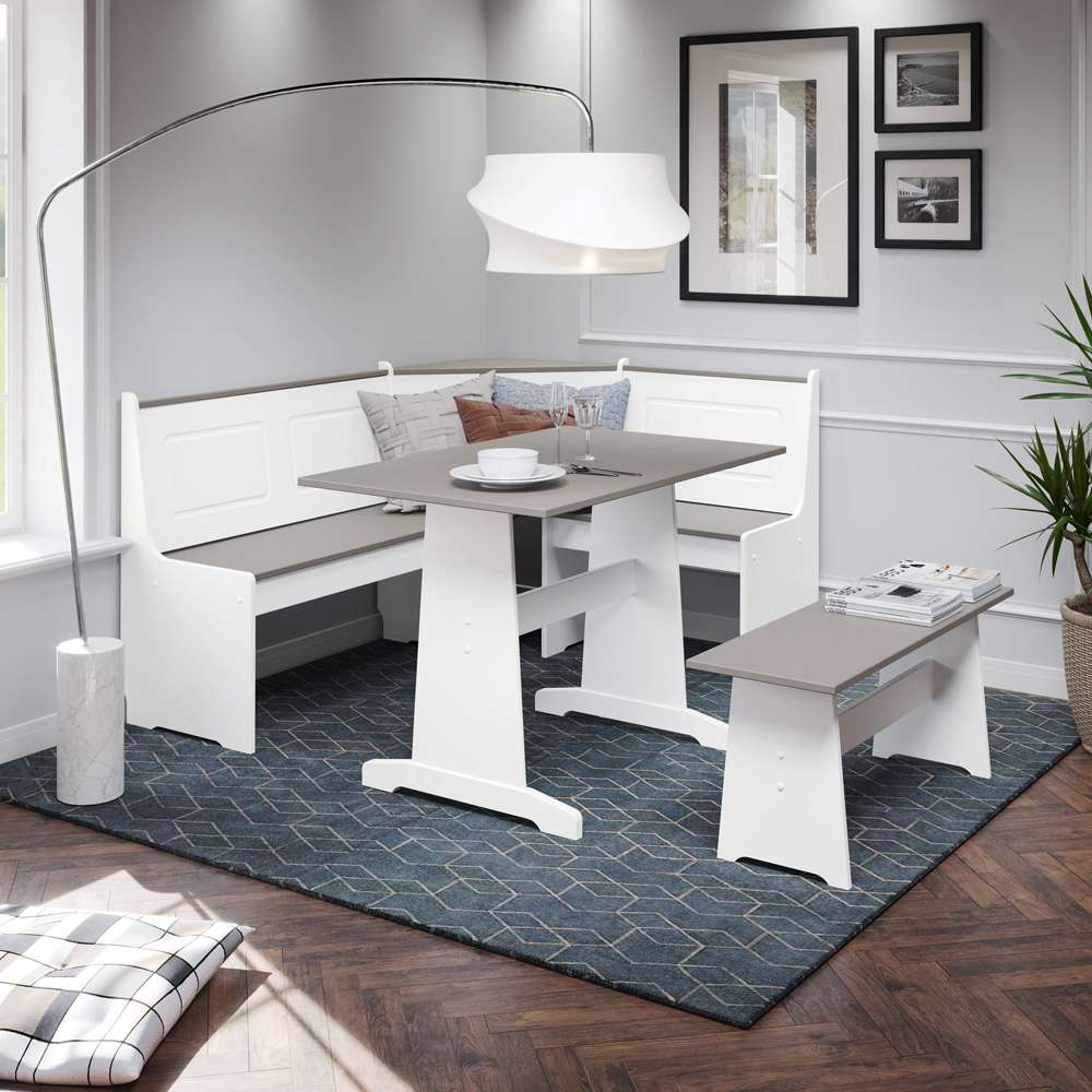 Linon Home Decor - Ardmore Nook White And Gray - K90305WHTGRYABU veiw 8