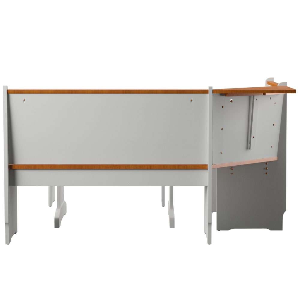 Linon Home Decor - Ardmore Nook White With Pine Accents - K90305WHT-AB-KD-U veiw 3