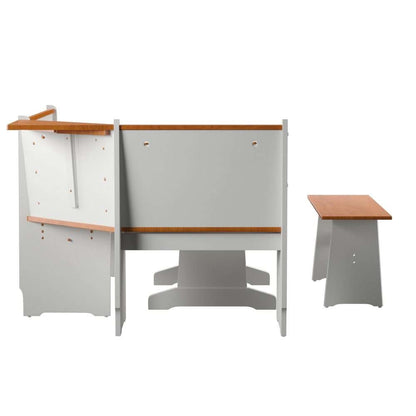 Linon Home Decor - Ardmore Nook White With Pine Accents - K90305WHT-AB-KD-U veiw 4