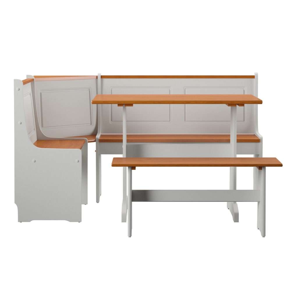 Linon Home Decor - Ardmore Nook White With Pine Accents - K90305WHT-AB-KD-U veiw 5