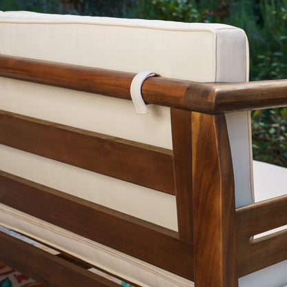 Linon Home Decor - Arlen Outdoor Brown 4PC Set Chair Loveseat Table - ODNH15BRN04ABU view 9