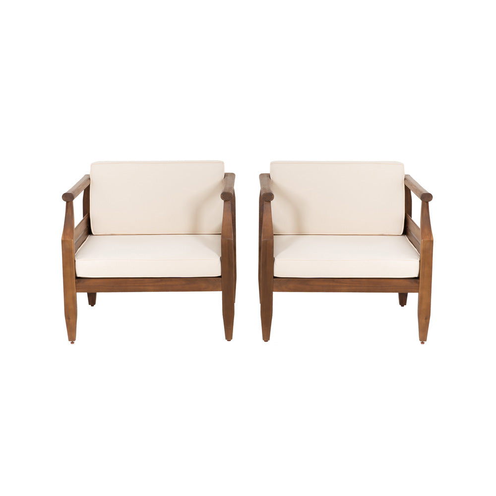 Linon Home Decor - Arlen Outdoor Club Chair, Brown (Set of 2) - ODNH15BRN2PCSET view 2