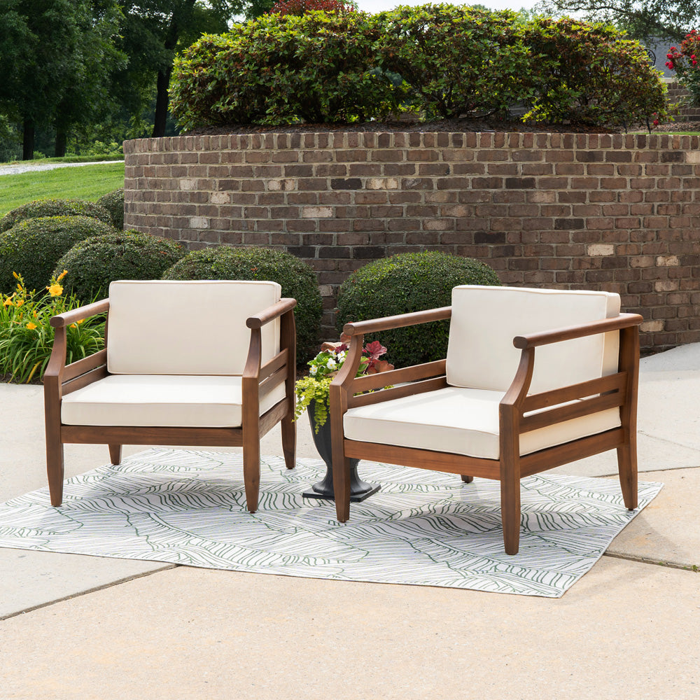 Linon Home Decor - Arlen Outdoor Club Chair, Brown (Set of 2) - ODNH15BRN2PCSET view 11
