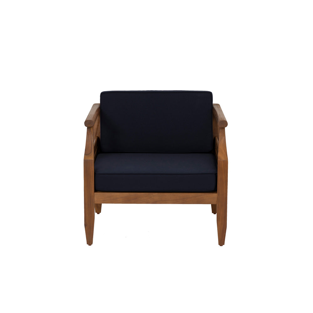 Linon Home Decor - Arlen Outdoor Club Chair Navy Blue - ODNH15BLU01BU view 2