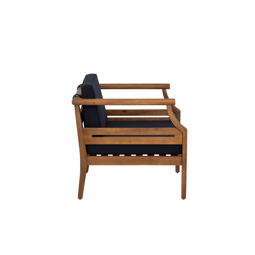 Linon Home Decor - Arlen Outdoor Club Chair Navy Blue - ODNH15BLU01BU view 3