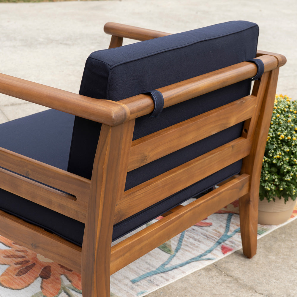 Linon Home Decor - Arlen Outdoor Club Chair Navy Blue - ODNH15BLU01BU view 7