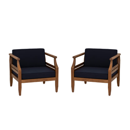 Linon Home Decor - Arlen Outdoor Navy Club Chair Set of 2 - ODNH15BLU2PCSET view 1