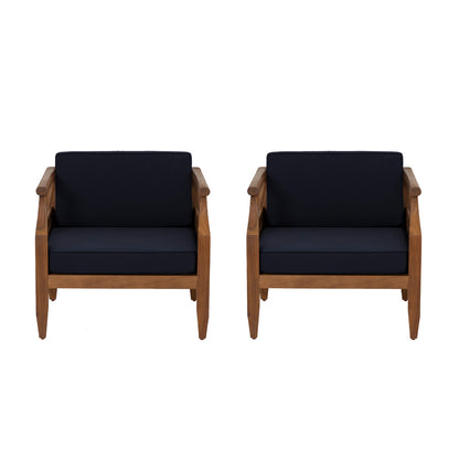 Linon Home Decor - Arlen Outdoor Navy Club Chair Set of 2 - ODNH15BLU2PCSET view 2