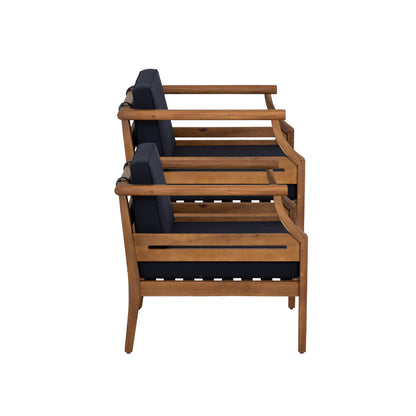 Linon Home Decor - Arlen Outdoor Navy Club Chair Set of 2 - ODNH15BLU2PCSET view 3