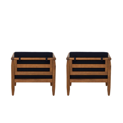 Linon Home Decor - Arlen Outdoor Navy Club Chair Set of 2 - ODNH15BLU2PCSET view 4