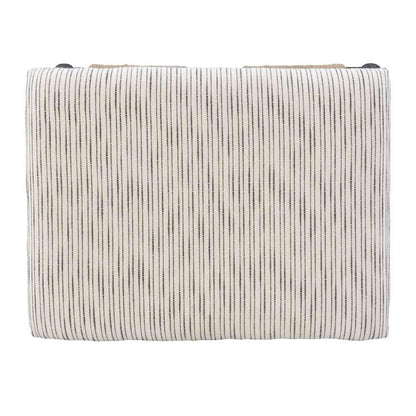 Linon Home Decor - Ashburn Campaign Accent Stool Striped - BH166STRIPE1ASU veiw 4