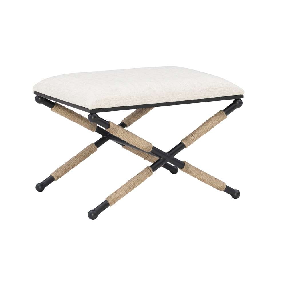 Linon Home Decor - Ashburn Campaign Accent Stool - BH166LIN01ASU veiw 2
