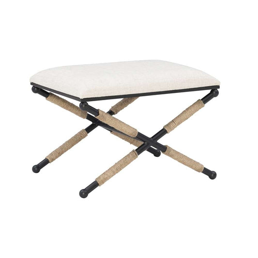 Linon Home Decor - Ashburn Campaign Accent Stool - BH166LIN01ASU veiw 2