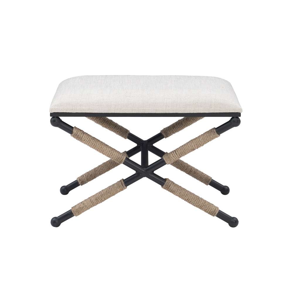 Linon Home Decor - Ashburn Campaign Accent Stool - BH166LIN01ASU veiw 4