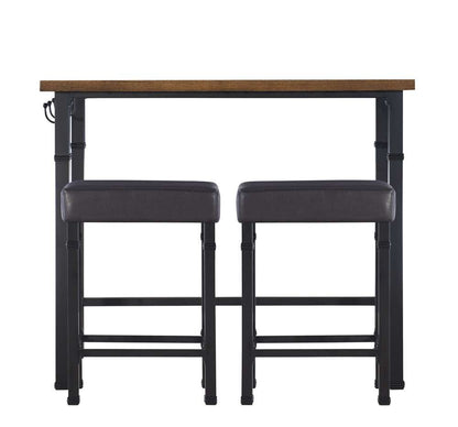 Linon Home Decor - Austin Three Piece Pub Set - 030413MTL01U veiw 3