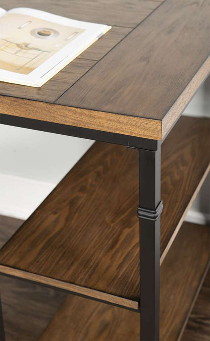 Linon Home Decor - Austin Two Shelf Desk - 862252ASH01U veiw 9