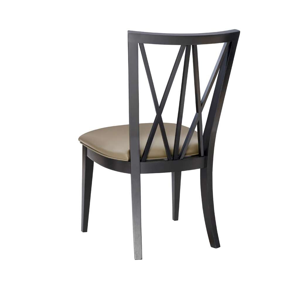 Linon Home Decor - Bailey Chair Black (Set of 2) - CH283BLK02ASU veiw 4