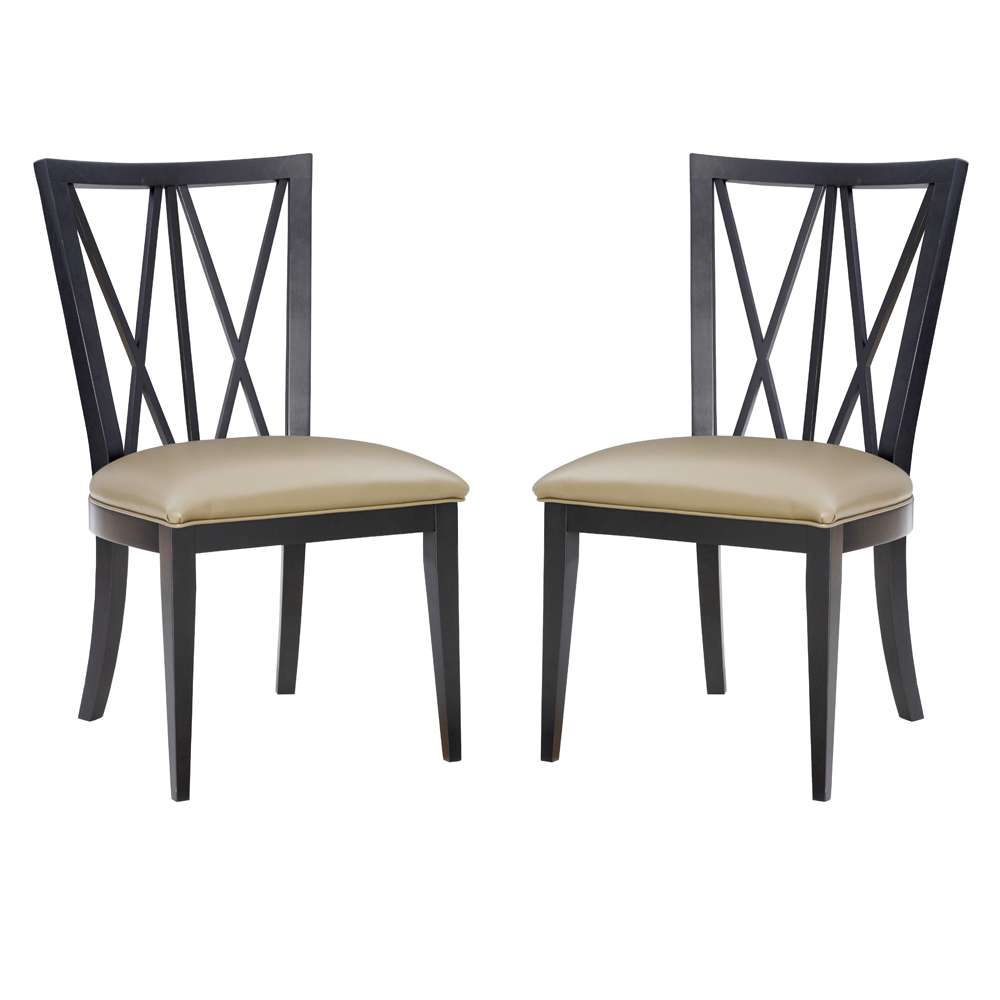 Linon Home Decor - Bailey Chair Black (Set of 2) - CH283BLK02ASU veiw 6