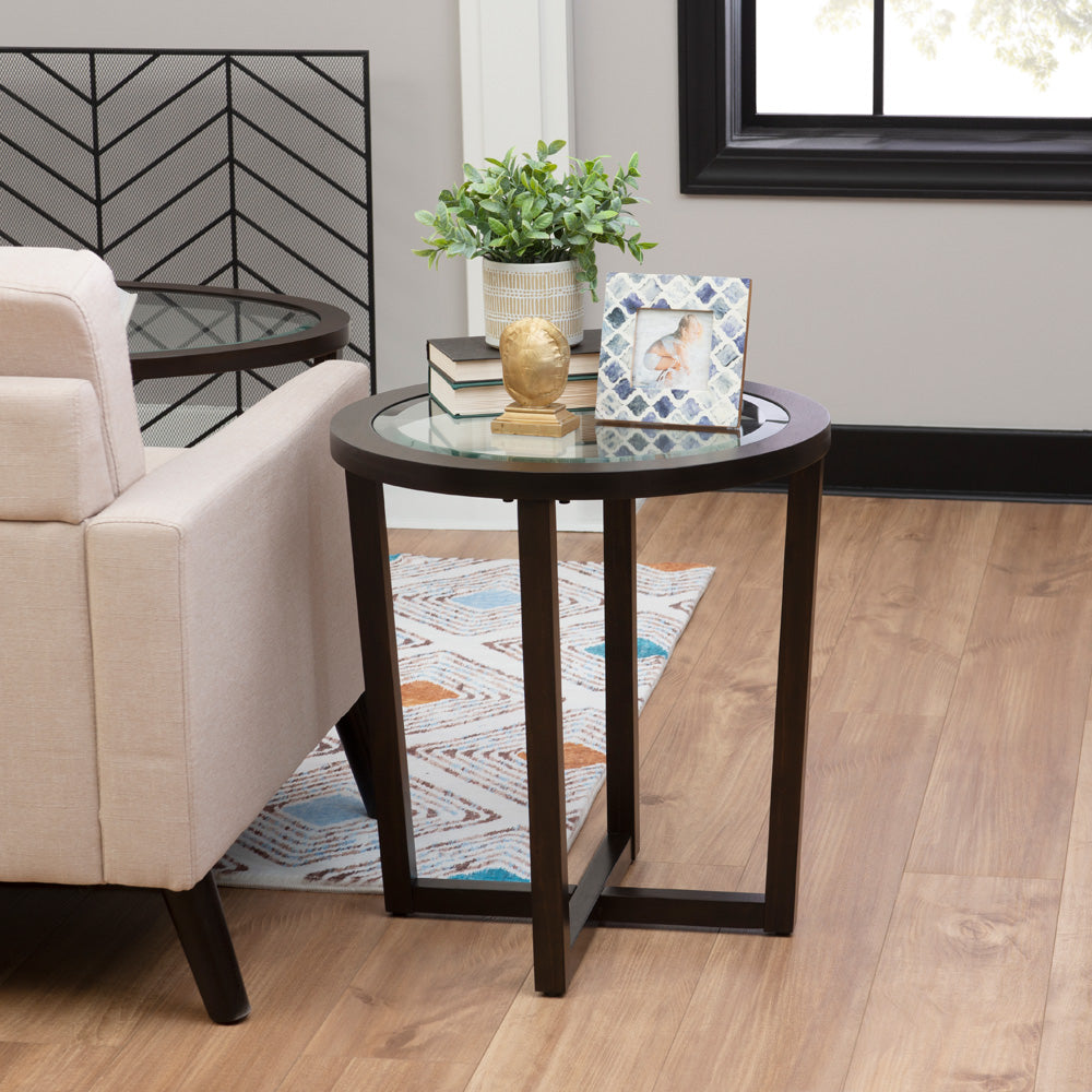 Linon Home Decor - Barnett 3pc Coffee and End Table Set, Umber - D1002LA23UMPC3 view 10
