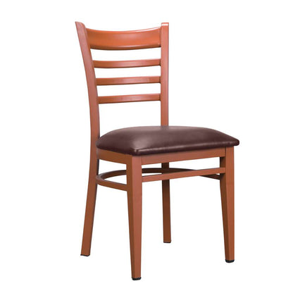 Linon Home Decor - Baxter Metal Side Chair Honey Burgundy (Set of 2) - CH153BRG02 veiw 2