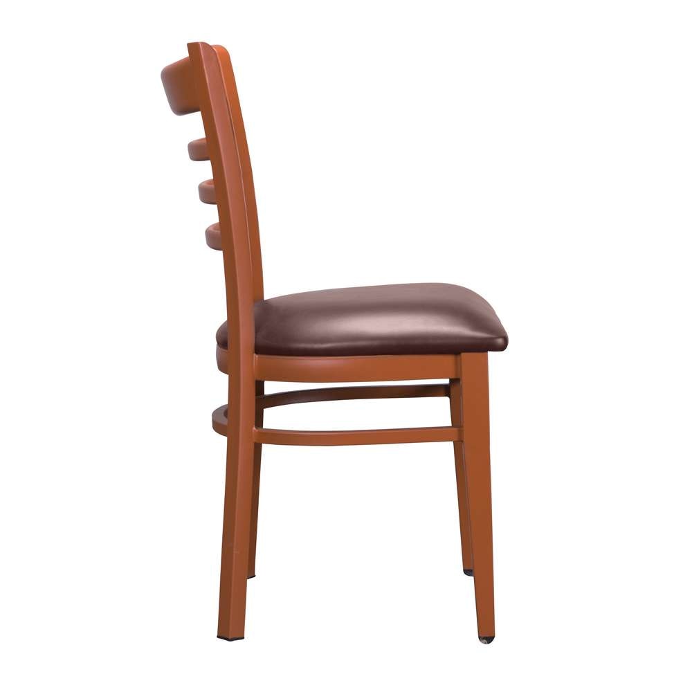 Linon Home Decor - Baxter Metal Side Chair Honey Burgundy (Set of 2) - CH153BRG02 veiw 3