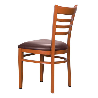 Linon Home Decor - Baxter Metal Side Chair Honey Burgundy (Set of 2) - CH153BRG02 veiw 4
