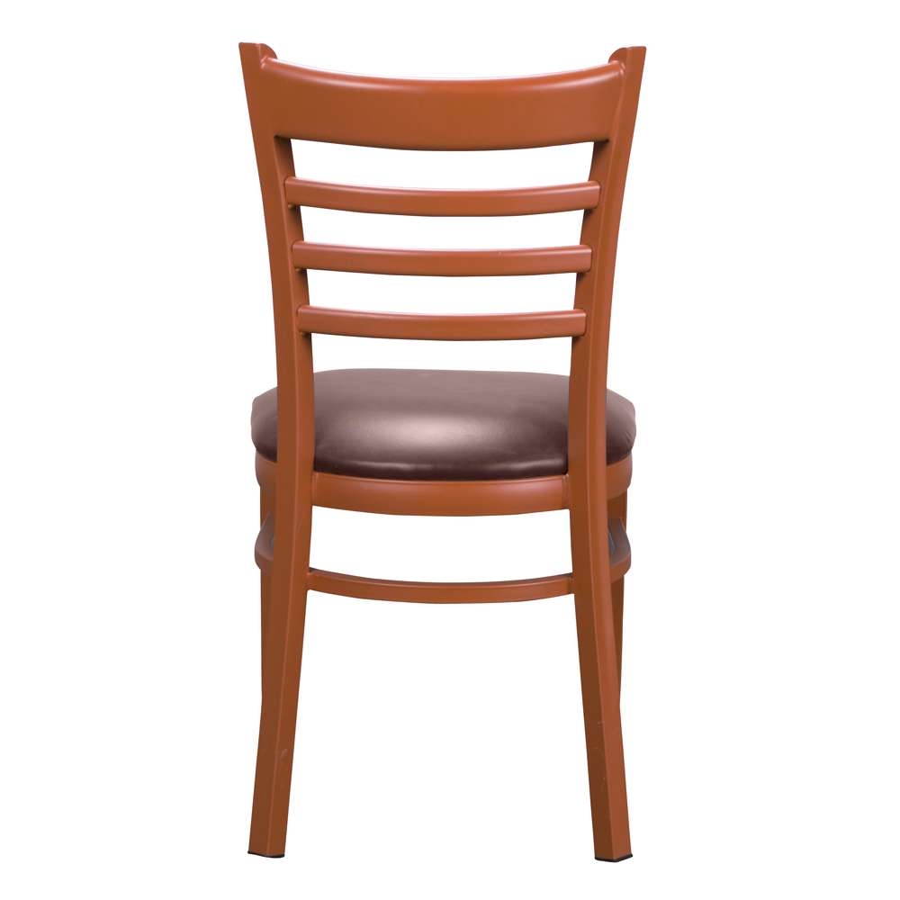 Linon Home Decor - Baxter Metal Side Chair Honey Burgundy (Set of 2) - CH153BRG02 veiw 5