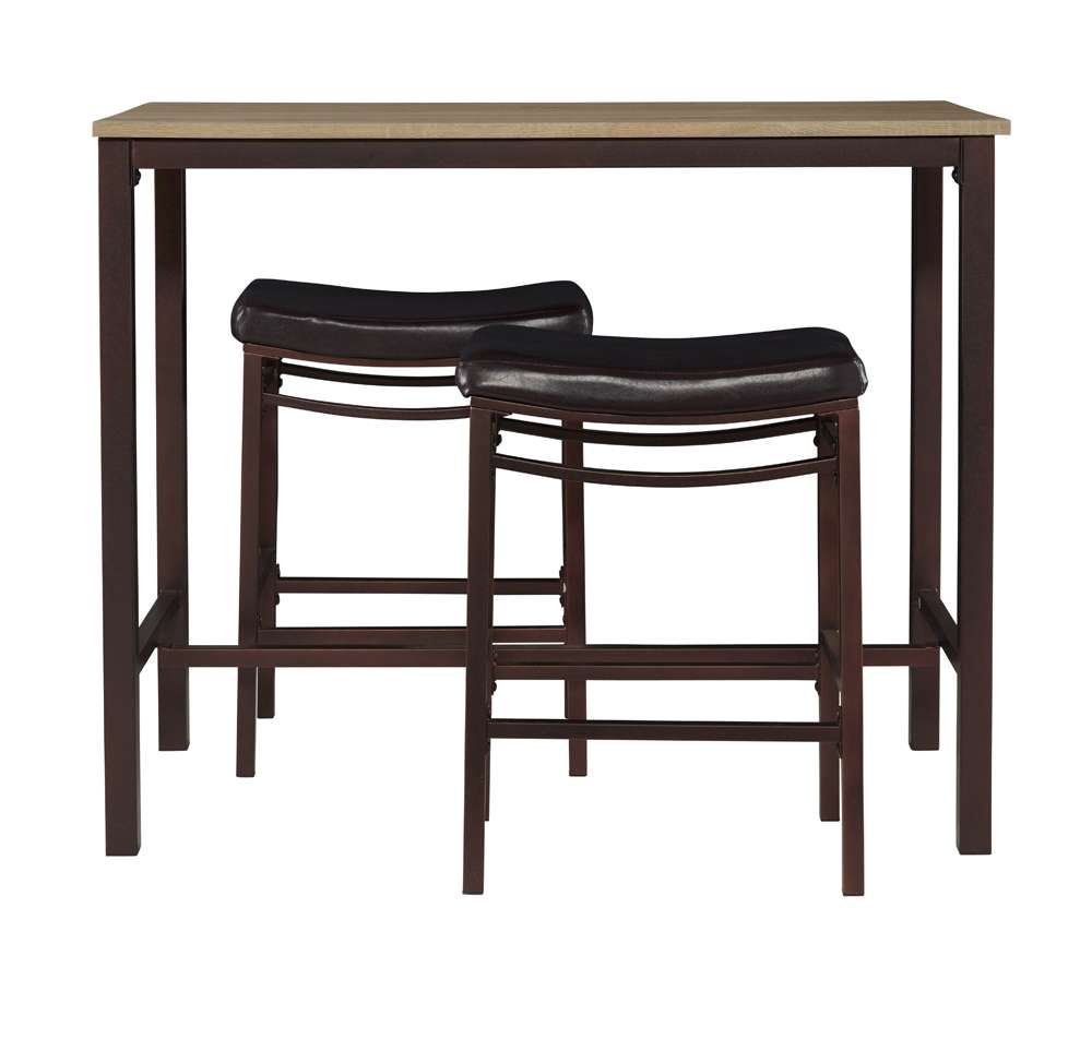 Linon Home Decor - Betty Three Piece Pub Set - 030411MTL01U veiw 2