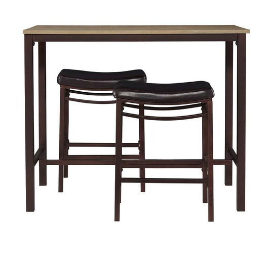 Linon Home Decor - Betty Three Piece Pub Set - 030411MTL01U veiw 2